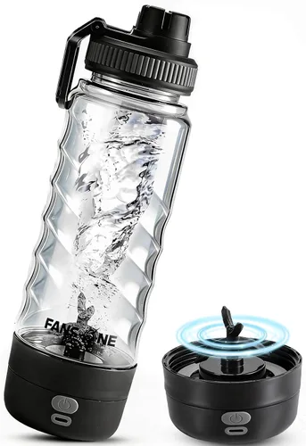 Miniatura 9 de FANS-ONE Botella Batidora Eléctrica Premium de Proteínas, Botellas Batidoras con Cerradura de 24 oz, Fabricada con Tritán, Libre de BPA, Taza