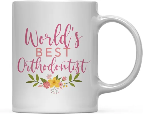 Miniatura 106 de Andaz Press Taza de café de 11 oz, regalo de broma de la mejor abbuela del mundo, diseño floral, paquete de 1