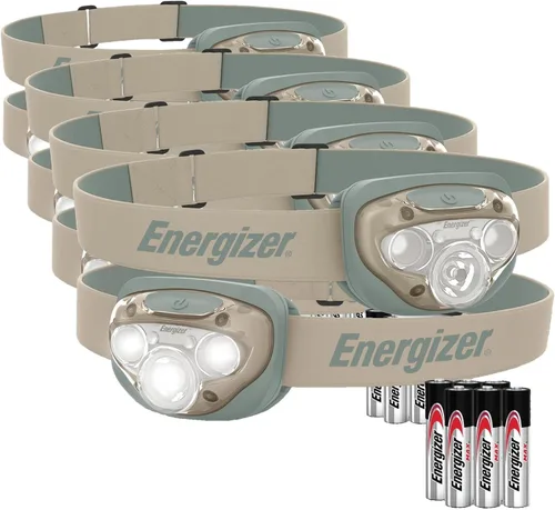 Miniatura 14 de Energizer Linterna frontal LED PRO (paquete de 2), linternas frontales resistentes al agua IPX4, luz de cabeza de alto rendimiento para exteriores