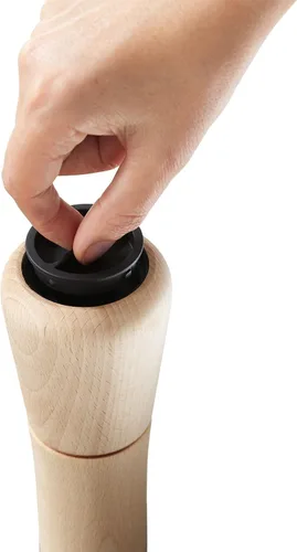 Miniatura 3 de Joseph Joseph 20191 Milltop Madera Molinillo de cocina sin derrames para sal, Madera Beech Wood