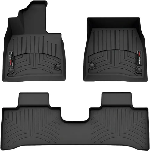 WeatherTech Revestimientos de suelo de ajuste personalizado para Mercedes AMG EQE SUV, EQE SUV, 1ª y 2ª fila (441773-1-4), negro