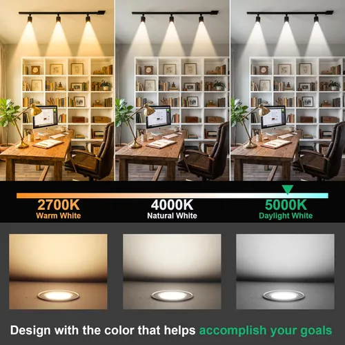 Miniatura 2 de comzler Bombillas LED GU10, bombilla GU10 de 5000K luz blanca diurna, repuesto de bombilla LED para iluminación empotrada de riel, equivalente a