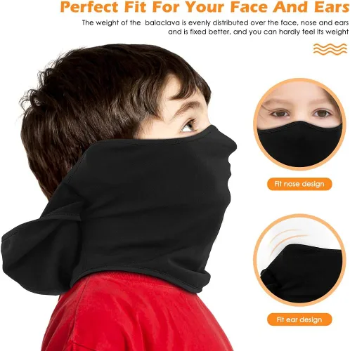 Miniatura 4 de Kids Balaclava Ski Mask Cold Weather Windproof Tactical Face Mask Winter for Skiing Snowboarding Cycling