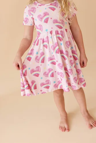 Miniatura 71 de Posh Peanut - Vestidos para niñas – Vestido suave para niña hecho con viscosa de bambú – Vestidos de otoño, primavera y verano para niñas