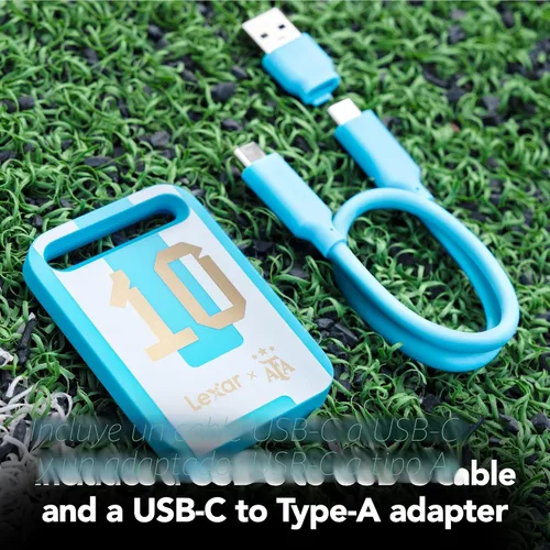 Miniatura 6 de Lexar SSD portátil Air SL260 de 512 GB, edición AFA, campeonato mundial, compatible con PC y Mac, iPhone, teléfonos inteligentes, tabletas, USB 3.2