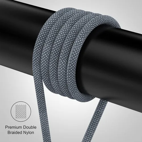 Miniatura 9 de Cable de carga magnético USB C de 100 W, rotación de 180°, cable de carga magnético 2 en 1 para teléfono [2 unidades, 4/6.6 pies], transferencia