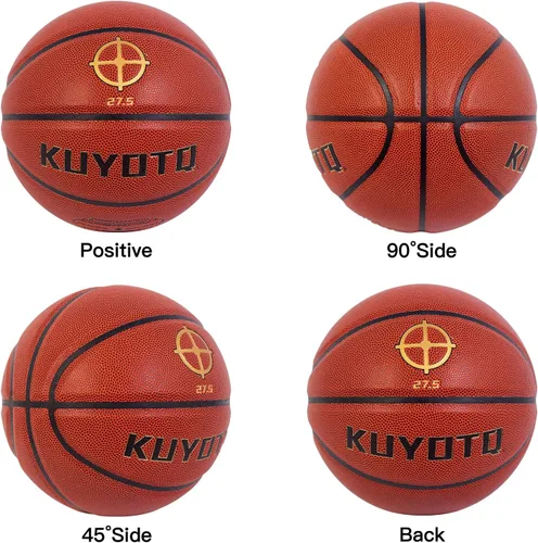 Miniatura 6 de KUYOTQ Kids Toddler Youth Adult Size 3/4/5/6/7 Basketball 22/25.5/27.5/28.5/29.5" Thickened Rubber or Faux Leather Indoor Outdoor Basketball for