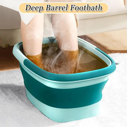 Miniatura 2 de WMHYLYH Masajeador plegable para pies secos y agrietados, bañera de remojo de pies con punto de acupuntura de masaje, lavabo de remojo de pies