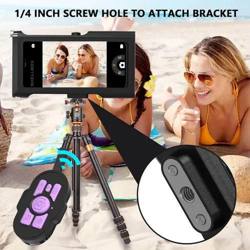 Miniatura 2 de ShellBox Case Funda de buceo de 3ª generación para Samsung Galaxy y iPhone Series, teléfonos universales [4.9-6.9 pulgadas], buceo de 49.2 ft/50