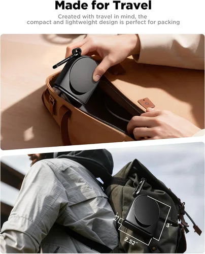 Miniatura 2 de iOttie Treker Travel Essentials - Soporte magnético para teléfono de viaje con cabeza giratoria de 360° y adaptador de anillo magnético