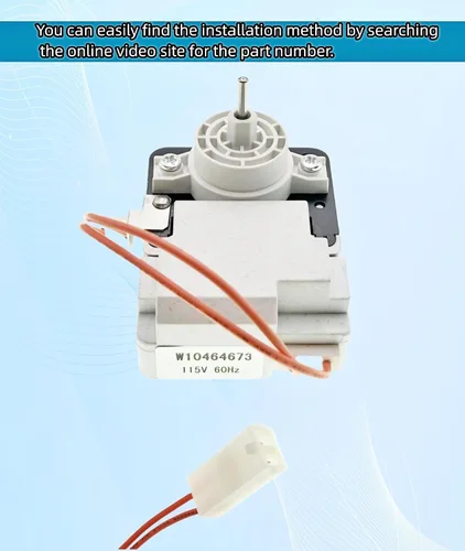 Miniatura 2 de W10464673 Motor del ventilador del evaporador del refrigerador compatible con Whirlpool KitchenAid Fridge, reemplazar modelo: WPW10464673 PS7320664