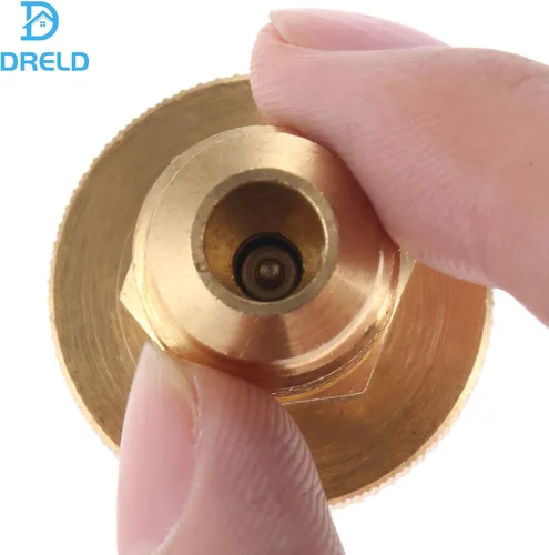 Miniatura 7 de Adaptador regulador de tanque de propano portátil de 1 libra, conexión a rosca hembra de 3/8 pulgadas, piezas de estufa de parrilla de camping