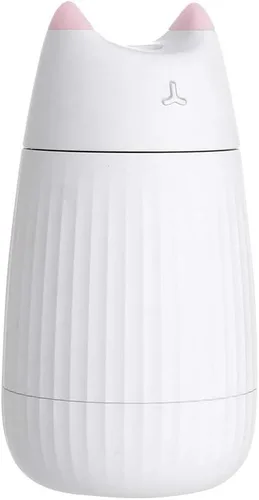 Mini humidificador portátil de niebla fría con USB mejorado y lindo, para niños, bebé, guardería, dormitorio, oficina, automóvil, escritorio, 7
