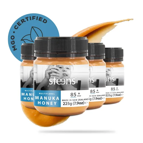 Miniatura 13 de Steens Miel de Manuka - MGO 85+ - Miel de Manuka multifloral pura y cruda 100% certificada, embotellada y sellada en Nueva Zelanda, 7.9 onzas