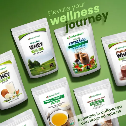 Miniatura 3 de Z Natural Foods Péptidos de colágeno de coco y chocolate, hechos con leche de coco en polvo, deliciosa proteína en polvo para el bienestar general