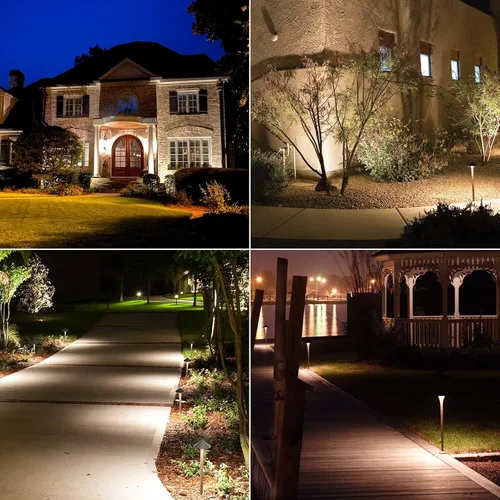 Miniatura 8 de VENUS MANUFACTURING Iluminación de paisaje LED de bajo voltaje de 1.2 W con transformador de bajo voltaje de 200 W, kit de luces de camino