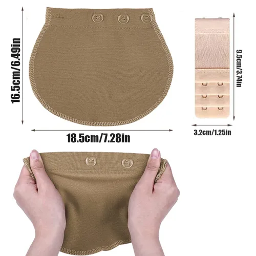 Miniatura 2 de Extensor de pantalones de maternidad con extensor de brasier extensor de cinturón de embarazo extensor de cintura elástica ajustable para mujeres