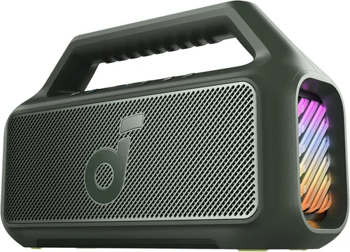 Miniatura 10 de Soundcore Boom 2 de Anker, altavoz para exteriores, 80 W, subwoofer, BassUp 2.0, tiempo de reproducción de 24 horas, IPX7 impermeable, flotante