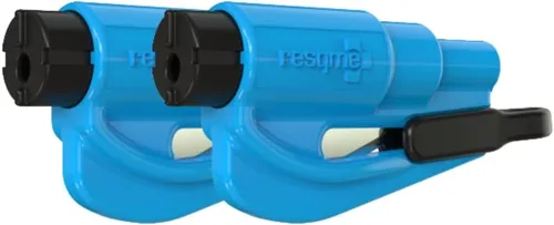 Miniatura 20 de resqme Llavero de emergencia compacto original, herramienta de escape de coche, cortador de cinturón de seguridad y rompevanas, fabricado en Estados