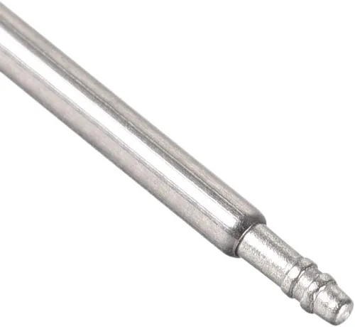 Miniatura 3 de uxcell Pasadores de barra de resorte 0.591 in x 0.059 in x 0.031 in de acero inoxidable con doble fleco, pasadores de correa de reloj de repuesto