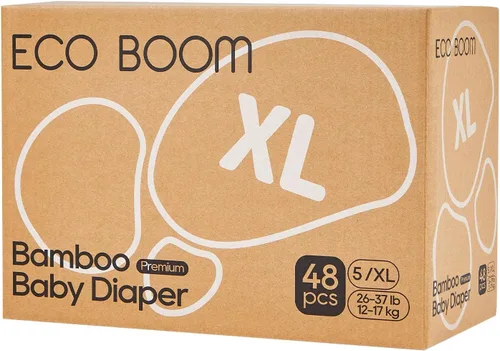 Miniatura 10 de ECO BOOM Pañales prematuros, viscosa de bambú, pañales desechables suaves naturales para bebés, tamaño 0 adecuado para hasta 7 libras