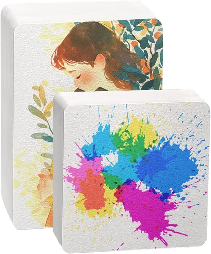 100 hojas de papel de acuarela a granel, 140 libras/10.58 oz de prensa en frío, bloc de papel grueso de color agua, tarjetas de regalo, papel de