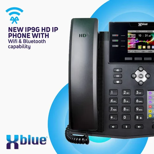Miniatura 4 de Xblue QB1004 - Paquete de sistema QB con 4 teléfonos IP IP9g, incluyendo asistente automático, correo de voz, extensiones de teléfono celular