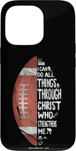 Miniatura 9 de iPhone 13 I can do all things through Christ Philippians 4:13 - Funda de fútbol