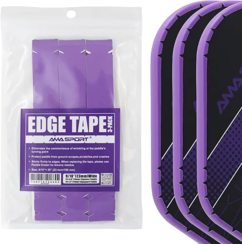 Miniatura 41 de PICKLETECH Cinta de protección de pala de pickleball – Protector de borde de cabeza de paleta – Cinta de protección de borde de raqueta ajuste