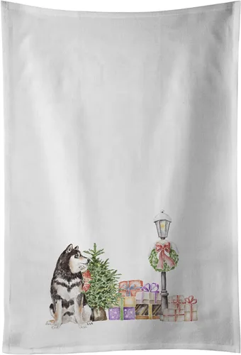 Miniatura 72 de Caroline's Treasures CK8100WTKT - Juego de 2 toallas de cocina con diseño de bulldog francés con diseño de país de las maravillas navideñas
