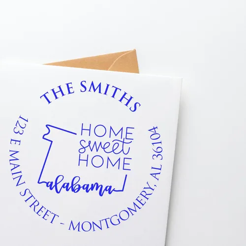 Miniatura 63 de Sello en relieve de dirección personalizado para nuevos propietarios de viviendas, sello redondo de 1-5/8 para dirección de casa, estampado