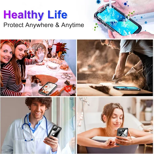Miniatura 7 de Red2Fire 2024 Nuevo para iPhone 13 Funda impermeable, [protector de pantalla incorporado y protector de cámara] [cuerpo completo a prueba de golpes]