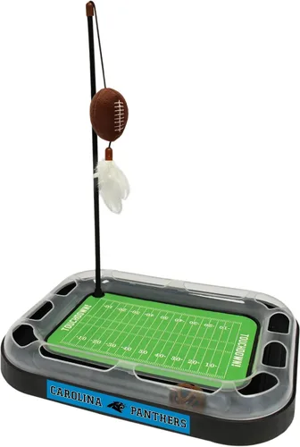 Miniatura 22 de Tabla de rascado para gatos NFL LOS VEGAS Raiders Campo de fútbol americano Juguetes para gatos + Pelota de fútbol de felpa rellena de hierba gatera