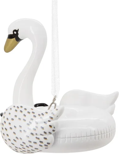 Miniatura 2 de Hallmark Flotador de piscina de cisne, adorno navideño