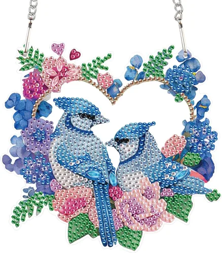 Miniatura 34 de AiYuanzsh Juego de letreros colgantes de pintura de diamantes, arte de diamante, arte de pared colgante de lindo dragón blanco, kit de colgante