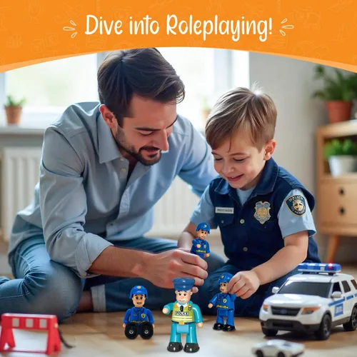 Miniatura 2 de FUNERICA Figuras de juguete para trabajadores de la construcción, figuras de personas en miniatura, paquete de 4