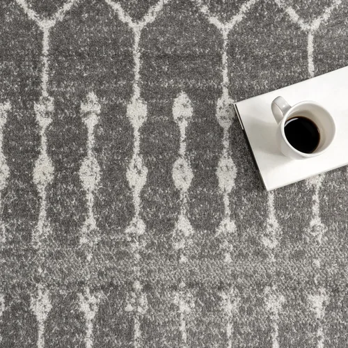 Miniatura 6 de nuLOOM Alfombra decorativa Blythe marroquí, 2 'x 3', gris oscuro