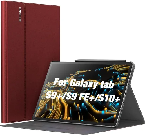 Miniatura 9 de INFILAND Funda para Galaxy Tab S10+ Plus 2024, S9+ Plus, S9 FE Plus, funda de soporte multiángulo compatible con Samsung Tab S10 Plus/S9 Plus/S9 FE