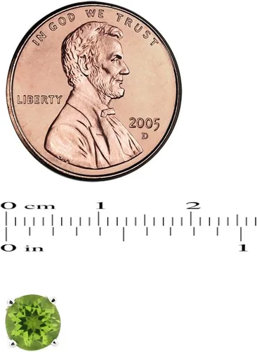 Miniatura 4 de Aretes de oro blanco macizo de 14 quilates, 0.236 in redondos cada uno
