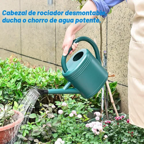 Miniatura 5 de Regadera de 1 galón para plantas de interior, regaderas de jardín para plantas al aire libre, flor de casa, regadera de galón, boquilla grande