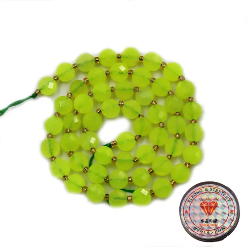 Miniatura 90 de Cuentas de piedras preciosas para la fabricación de joyas, cuentas de monedas facetadas de piedra natural piedra de sangre africana de 0.236 in
