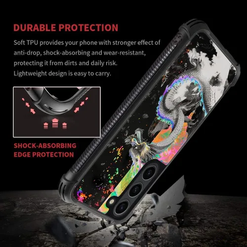 Miniatura 499 de CARLOCA Funda compatible con Samsung Galaxy S22 Ultra, diseño gráfico de Star Howling Wolfs Samsung Galaxy S22 Ultra, diseño gráfico, a prueba