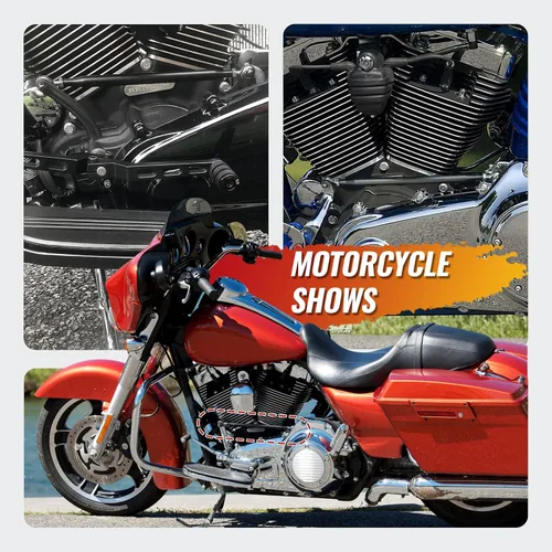 Miniatura 7 de Varilla de palanca de cambios ajustable negra para Harley Touring Electra Glide para Street Glide, varillaje de palanca de cambios de motocicleta