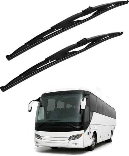 2 piezas de escobillas limpiaparabrisas de repuesto de 20 pulgadas de alta resistencia con montaje tipo silla para parabrisas, para autocaravana,