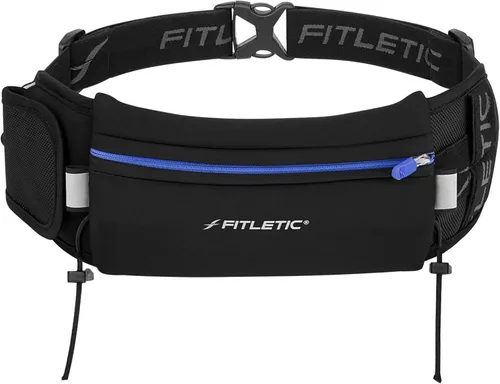 Miniatura 7 de Fitletic - Ultimate II - Bolsa para correr con geles, bolsa para corredores, cinturón para correr con trabillas de gel, bolsillo exterior, bolsillo