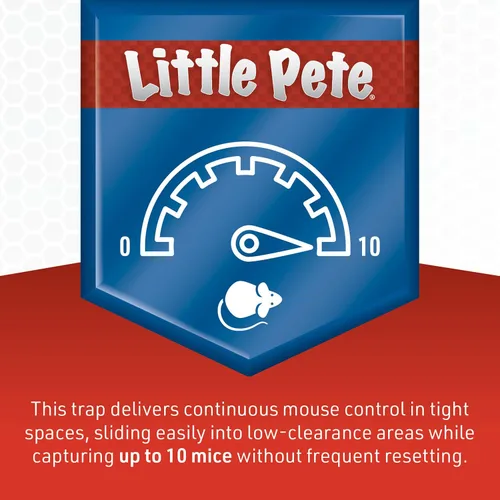 Miniatura 2 de JT Eaton 428CL Little Pete Slim - Trampa para ratones con tapa transparente, no necesita cebo, paquete de 1
