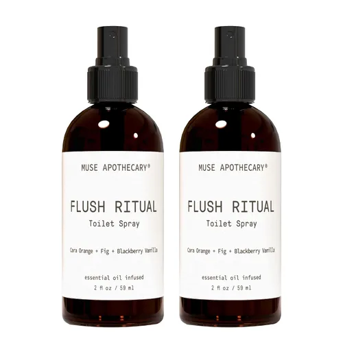 Miniatura 24 de Muse Apothecary Flush Ritual - Aerosol para inodoro aromático y refrescante, usar antes de ir, 2 onzas, infundido con aceites esenciales naturales