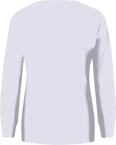 Miniatura 2 de PVTOSD Suéter de Navidad para mujer, estilo casual, estampado de moda, manga larga, cuello redondo, camisas, S-3XL