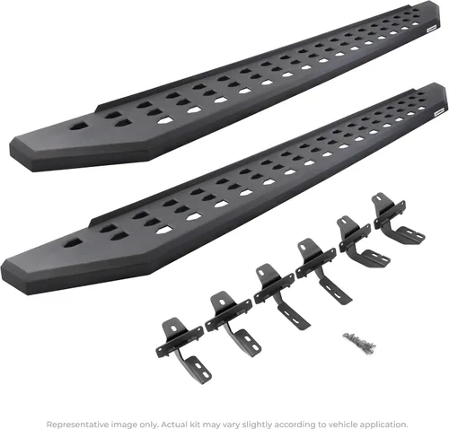 Go Rhino RB20 - Estribos y soportes | Acero galvanizado, negro texturizado | 69412973PC | Compatible con Ford Bronco 2021-2025 de 2 puertas (excluye