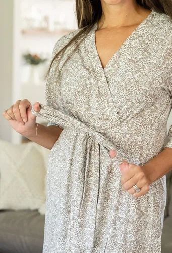 Miniatura 6 de Baby Be Mine Conjunto de bata de maternidad y manta a juego camisón de lactancia bebé niño niña